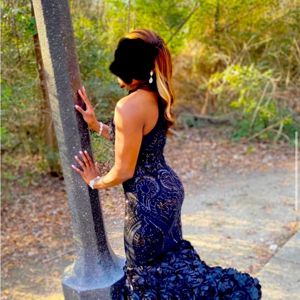 Custom mermaid gown (lyric label)